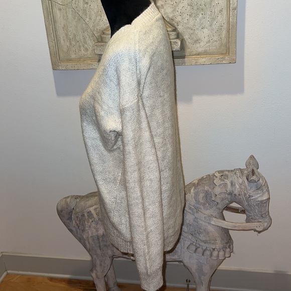 Magaschoni‎ pullover natural tan crewneck sweater Sz XS - Picture 3 of 6